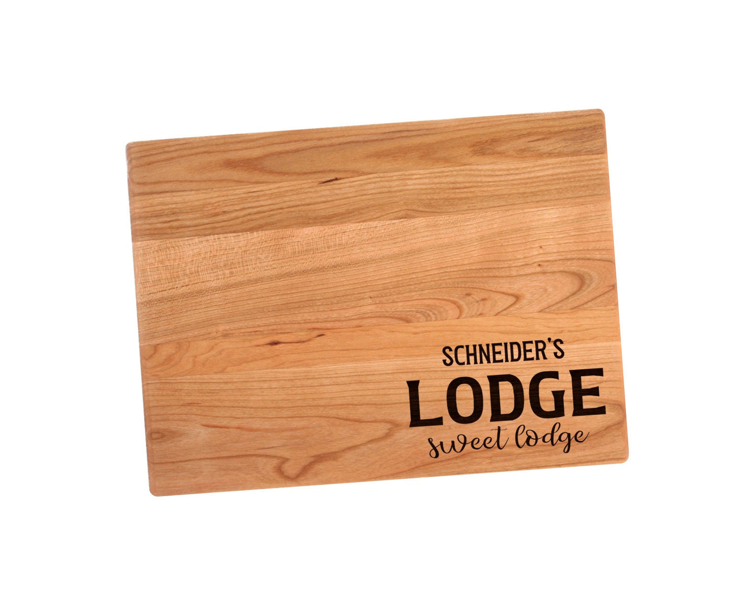 Personalized Lodge Sweet Lodge Cutting Board | Lodge Resort Charcuterie Board | Custom New Home Serving Tray | Personalized Lodge Gift