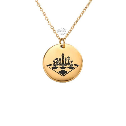Chess Necklace – Gold or Silver Game Piece Charm – Personalized Gift for Chess Lovers – Strategy Jewelry – Keychain Available