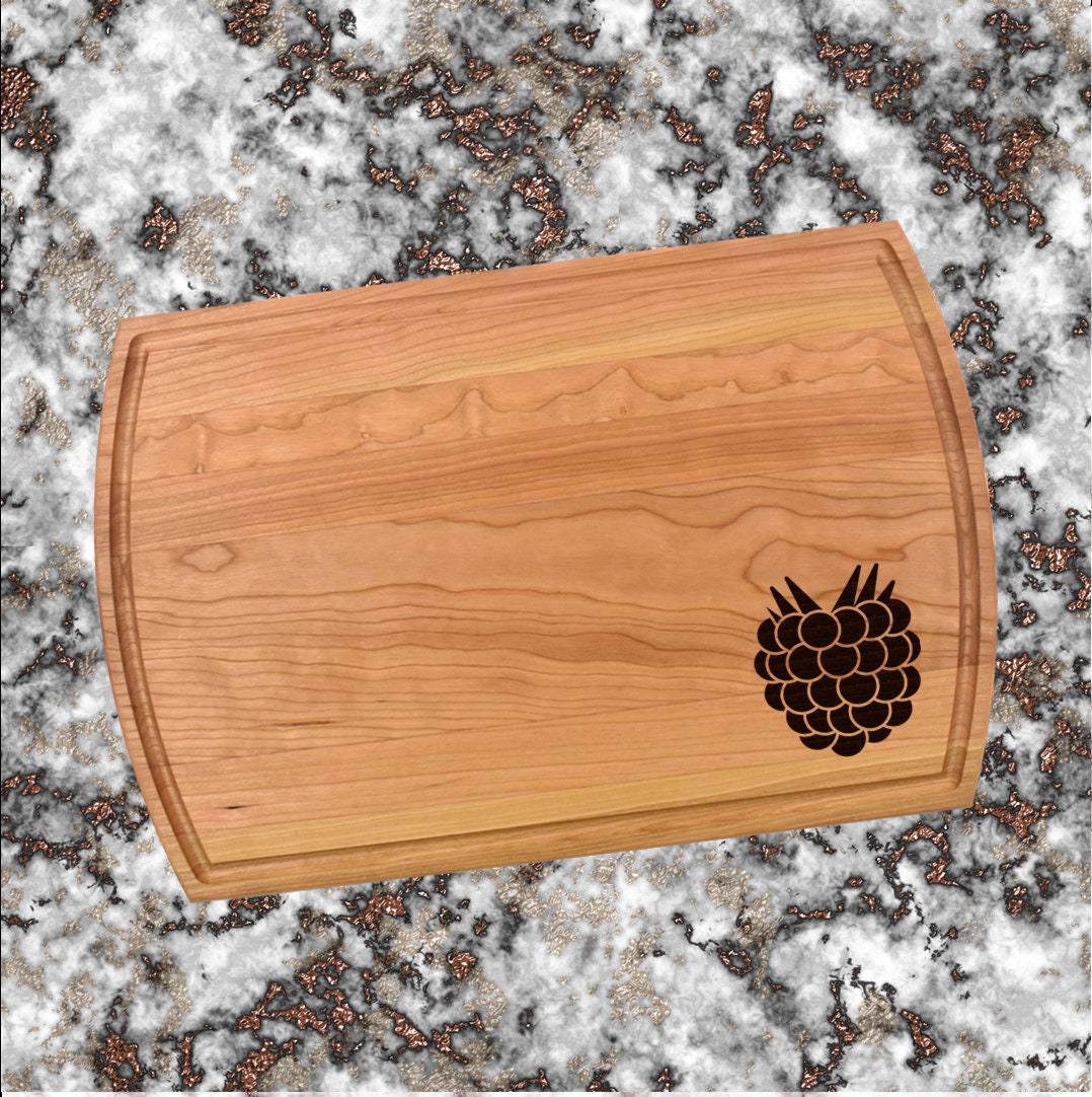 Raspberry Cutting Board | Fruit Charcuterie Board | Custom Serving Tray | Personalized Pantry Gift | Kitchen Birthday Gift