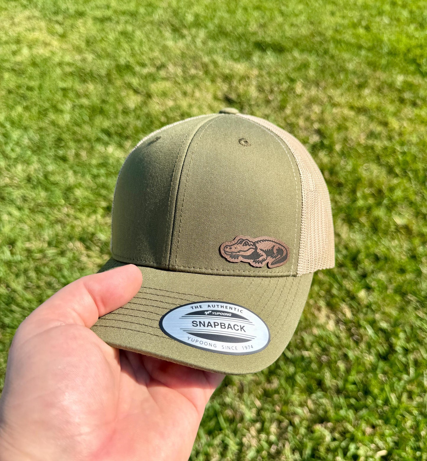 Alligator Hat – Wildlife-Inspired Snapback or Trucker Cap – Southern Style Hat for Nature Lovers, Outdoorsmen, or Gator Fans