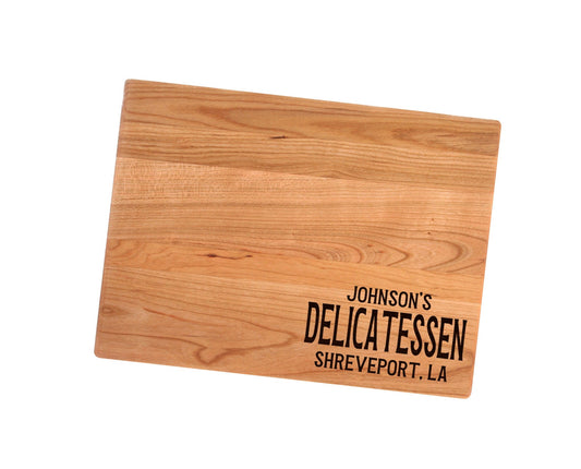 Personalized Delicatessen Cutting Board | Dessert Charcuterie Board | Custom Serving Tray | Personalized Chef Gift