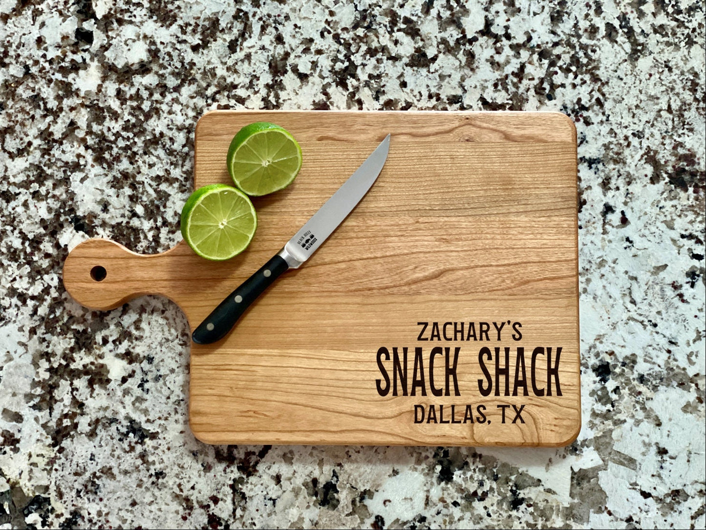 Personalized Snack Shack Cutting Board | Last Name Charcuterie Board | Custom Serving Tray | Personalized Kitchen Gift