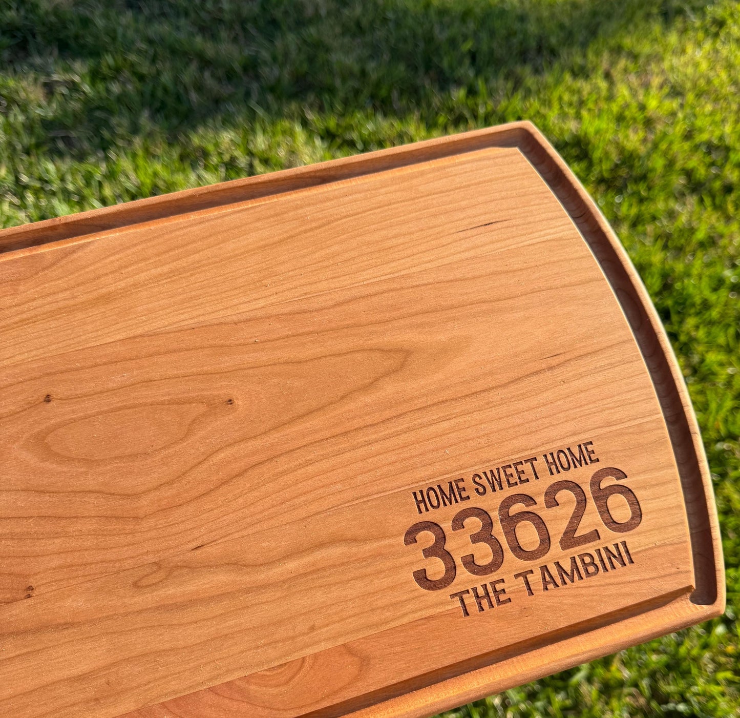 Personalized Zip Code Engraved Cutting Board – Custom City & State Kitchen Decor, Housewarming Gift, Charcuterie Board