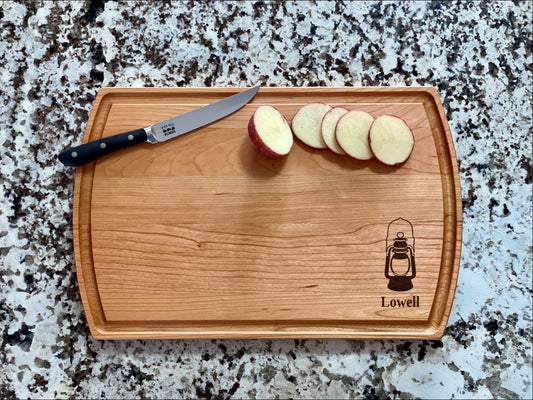 Lantern Cutting Board | Camping Charcuterie Board | Custom Serving Tray | Personalized Outdoor Gift | Wedding Anniversary Gift