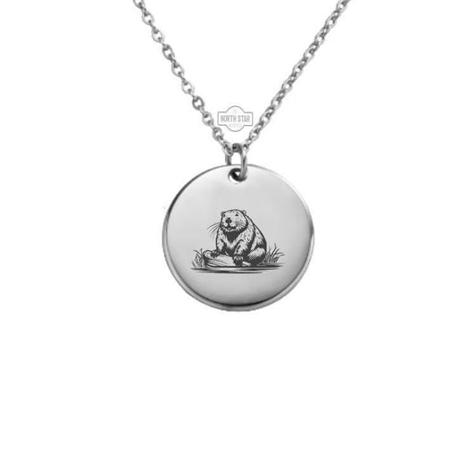 Beaver Necklace – Dainty Gold or Silver Animal Charm – Personalized Gift for Nature Lovers – Minimalist Jewelry – Keychain Available