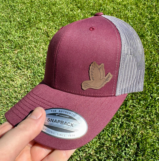 Dove Bird Hat – Snapback Cap with Peaceful Bird Design, Symbol of Hope, Faith, and Love, Outdoor or Casual Gift, Patch Trucker Hat