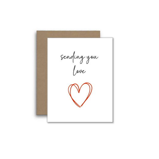 Heartfelt Card – Sending You Love ❤️ (Sweet & Simple)