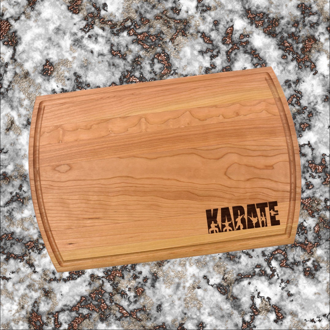 Karate Cutting Board | Karate Dojo Charcuterie Board | Custom Serving Tray | Personalized Sensei Gift | Sport Gift
