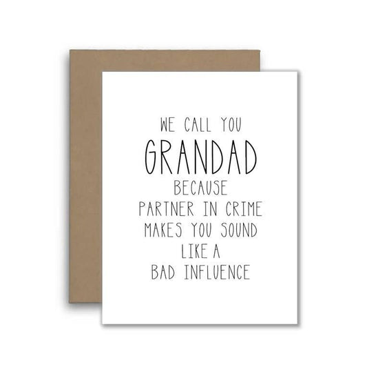 Grandad Partner In Crime Influence Card