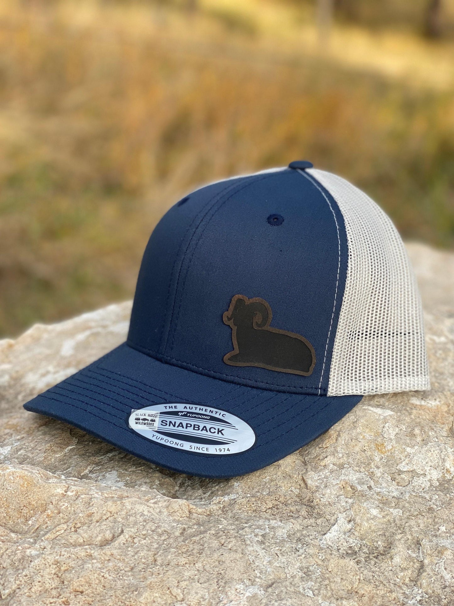 Bighorn Sheep Hat – Trucker or Snapback Cap with Mountain Ram Design – Wildlife Hat for Hikers, Nature Lovers, and Outdoorsmen