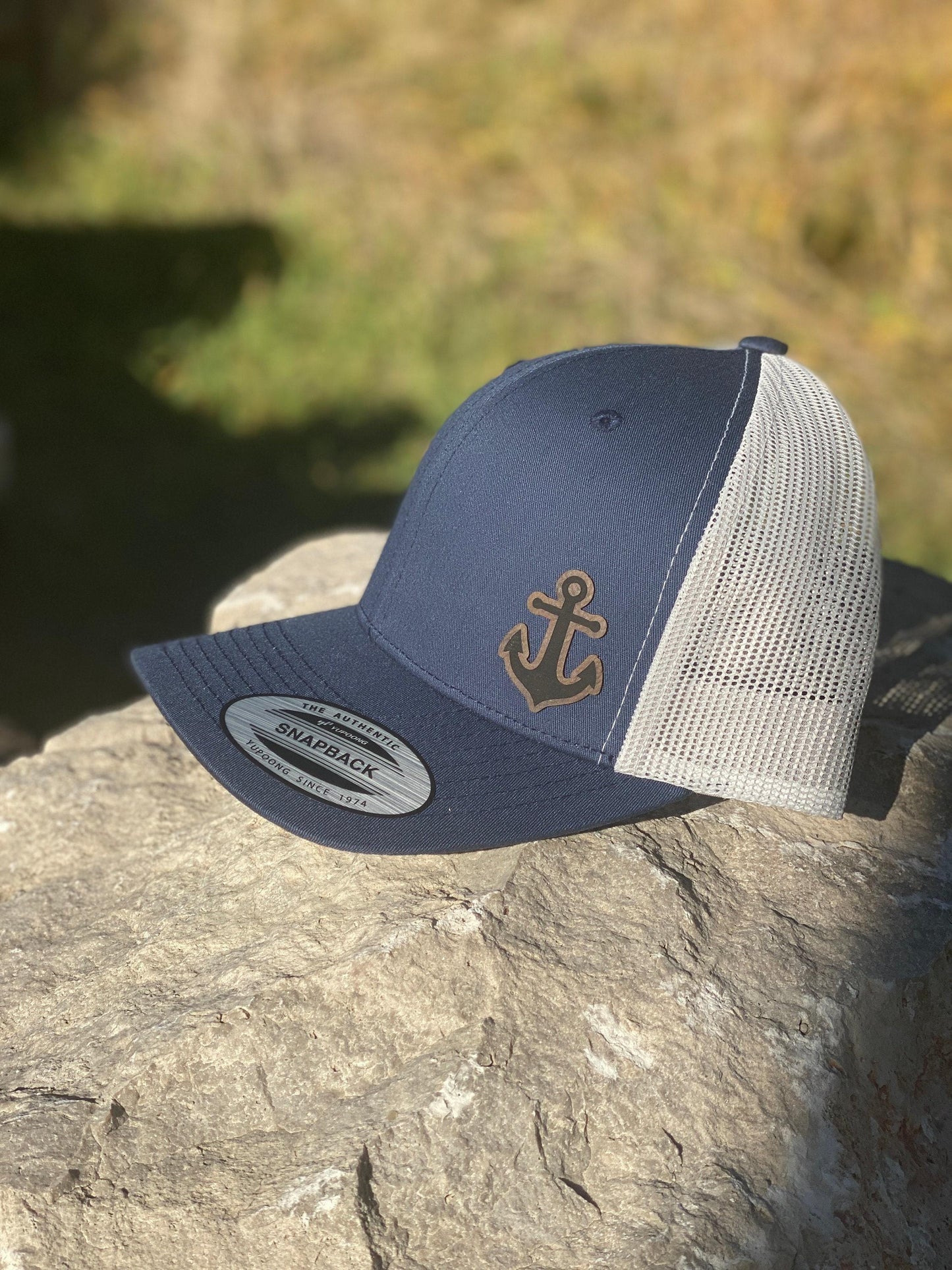 Anchor Hat – Nautical Snapback or Trucker Cap – Coastal Style Hat for Sailors, Beach Lovers, or Boating Enthusiasts