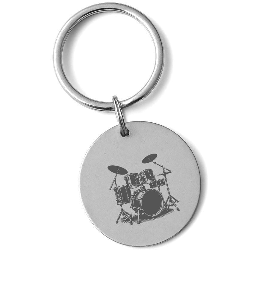 Drums Necklace – Personalized Drum Set Pendant Necklace for Drummers, Musicians, or Music Lovers – Rock Band Jewelry Gift for Him or Her