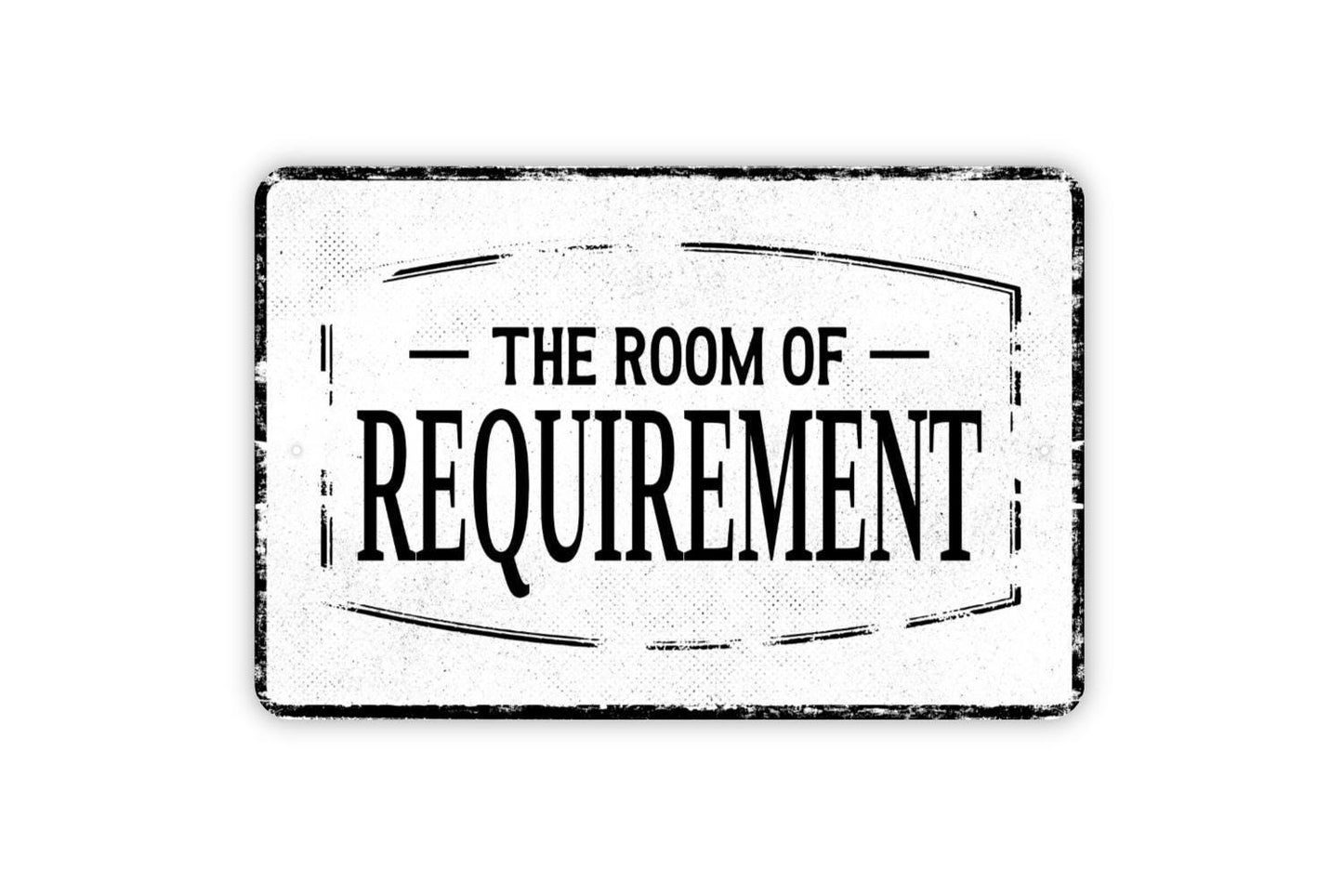 The Room Of Requirement Sign - Funny Restroom Bathroom Custom Personalized Metal Wall Art - Vinyl Sticker Decal Novelty Gift