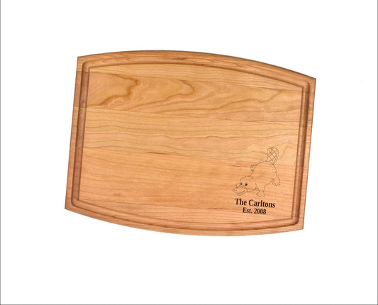 Platypus Cutting Board | Austrailian Marine Animal Charcuterie Custom Serving Tray | Personalized House Closing Housewarming Present