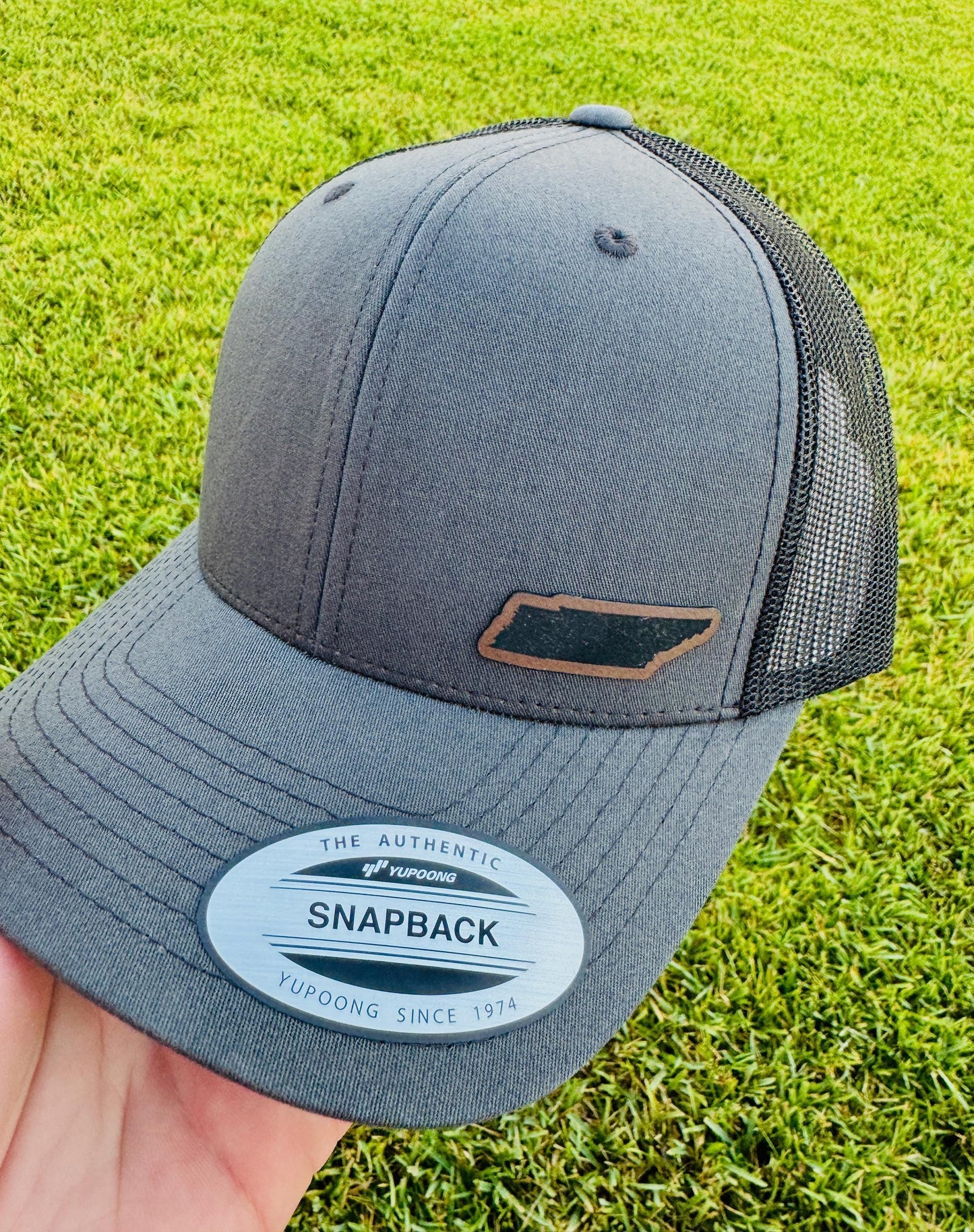 Michigan State Outline Hat  – Snapback Trucker Cap, Engraved Patch State Outline, Great Lakes Gift, Midwest Pride, Upper & Lower Peninsula
