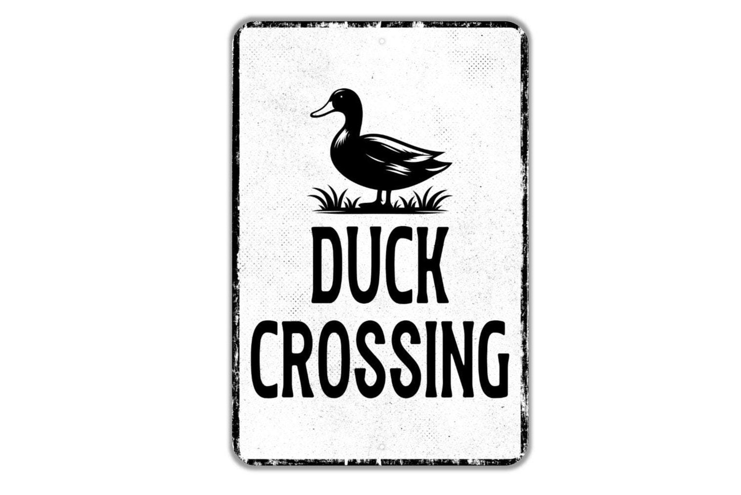 Duck Crossing Sign - Indoor Or Outdoor Metal Wall Art - Custom Sign