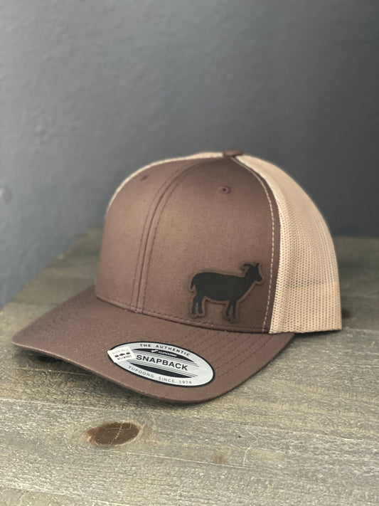 Goat Hat, Farmer Hat, Goat Farmer Hat, Animal Hat, Farm Hand Hat, Snapback Trucker Hat, Patch Hat For Men, Baseball Cap