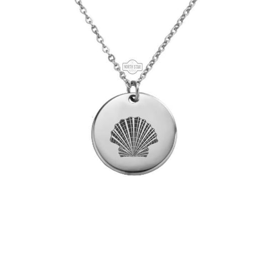 Seashell Necklace or Keychain – Personalized Beach Charm in Gold or Silver, Coastal Ocean Gift for Her or Him