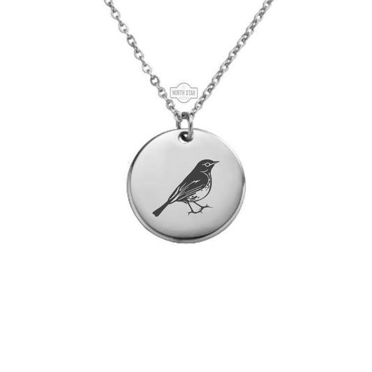 Robin Necklace – Gold or Silver Bird Charm – Symbolic Gift of Hope or Remembrance – Dainty Jewelry – Personalized – Keychain Available