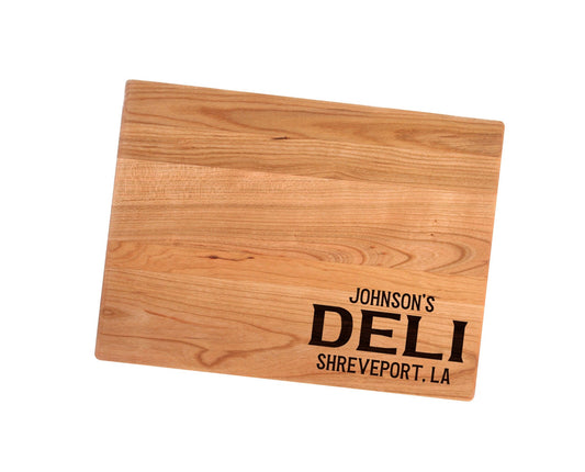 Personalized Deli Cutting Board | Cafe Diner Lunch Charcuterie Board | Custom Serving Tray | Personalized Gift