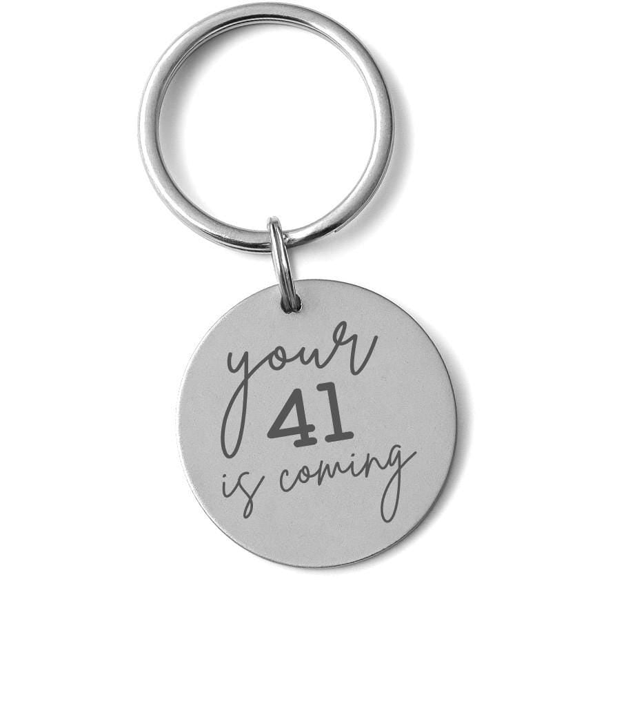 Your 41 Is Coming Necklace – Gold or Silver Isaiah 41:10 Pendant – Faith-Based Gift – Personalized Encouragement – Keychain Available