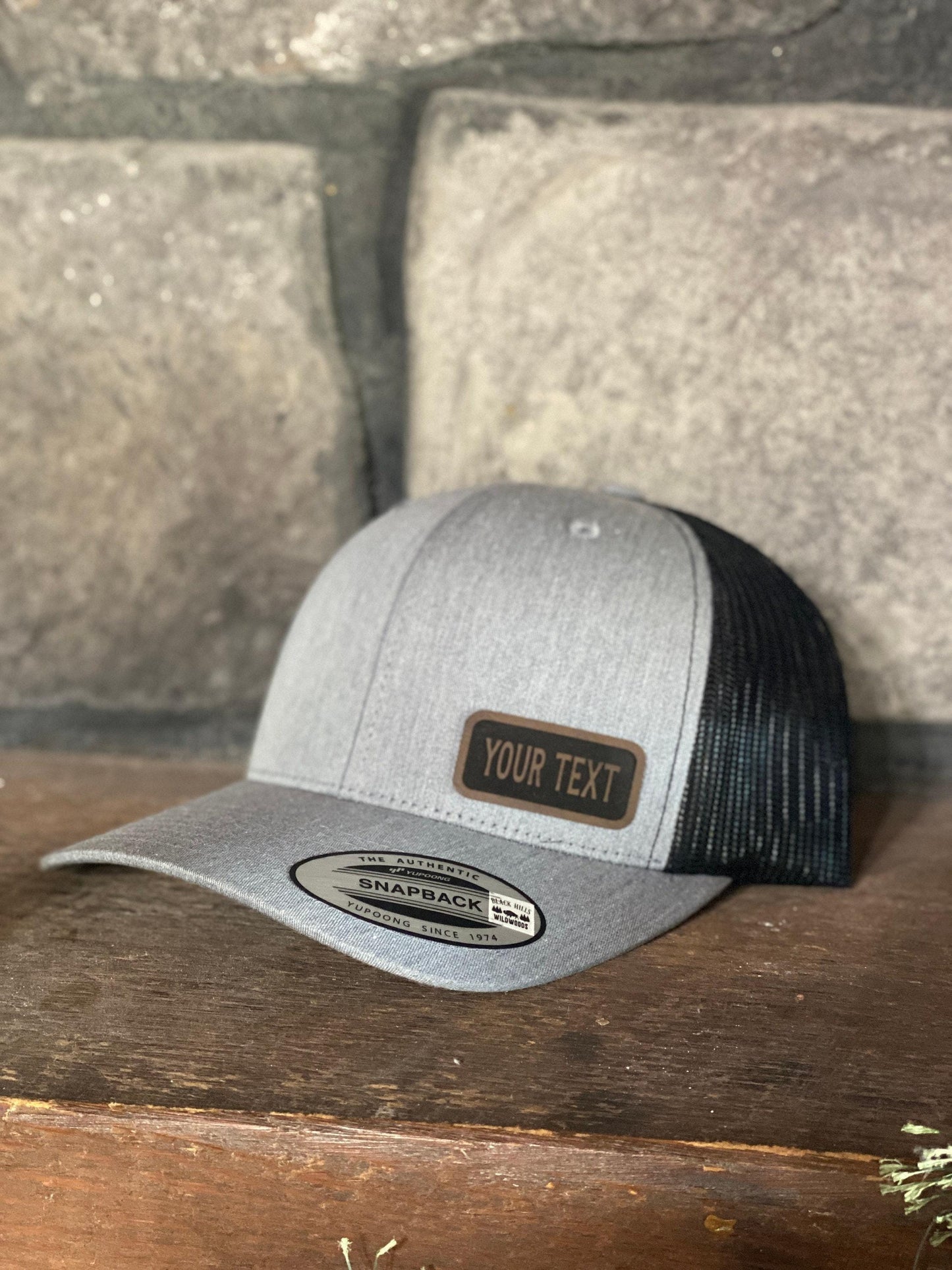 Funcle Hat – Snapback Trucker Hat with Engraved Patch, Funny Uncle Gift, Cool Uncle Trucker Cap, Rustic Favorite Uncle Hat
