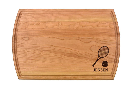 Tennis Cutting Board | Racket Charcuterie Board | Custom Serving Tray | Personalized Housewarming Closing Gift | Team Sport Gift