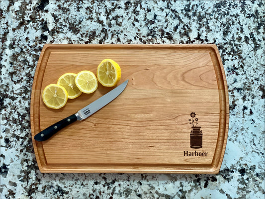 Milk Can Flowers Cutting Board | Farm Charcuterie Board | Custom Serving Tray | Personalized Garden Gift | Wedding Anniversary Gift