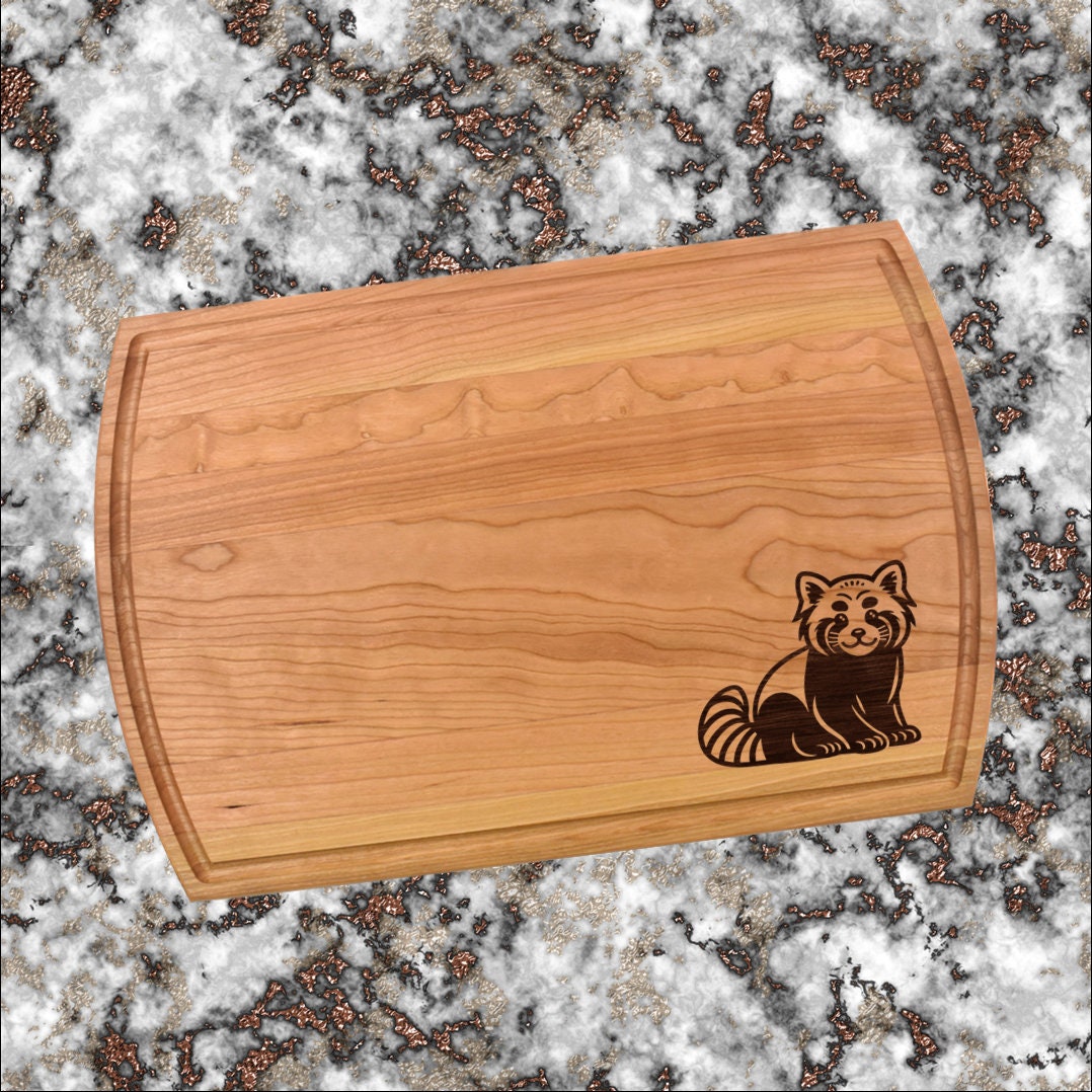 Red Panda Cutting Board | Panda Charcuterie Board | Custom Serving Tray | Personalized Wildlife Gift | Wedding Anniversary Gift