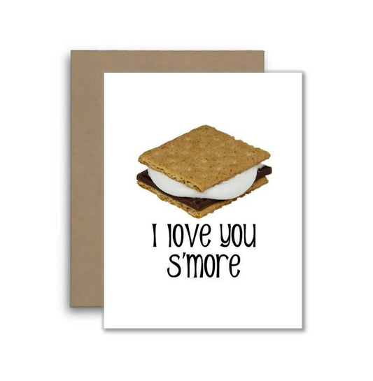 I Love You S'more Card - Funny Food Pun Card