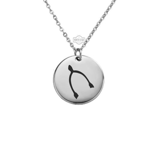 Wishbone Necklace or Keychain – Personalized Good Luck Charm in Gold or Silver, Unique Gift of Hope and Wishes for Her or Him