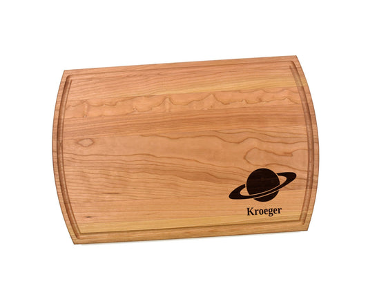 Saturn Cutting Board |  Astrology Charcuterie Board | Custom Serving Tray | Personalized Planet Gift | Planetarium