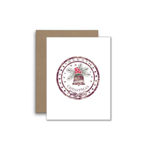 Merry Christmas – Vintage Stamp with Bell