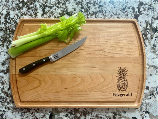 Pineapple Cutting Board | Fruit Charcuterie Board | Custom Serving Tray | Personalized Fruit Gift | Kitchen Cutting Gift