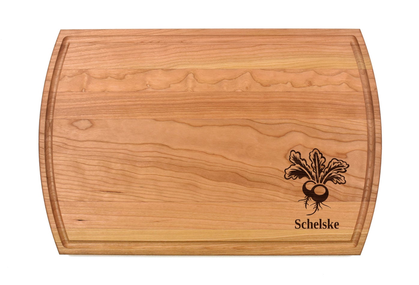 Radish Cutting Board | Garden Charcuterie Board | Custom Serving Tray | Personalized Gardener Gift | Kitchen Cutting Gift