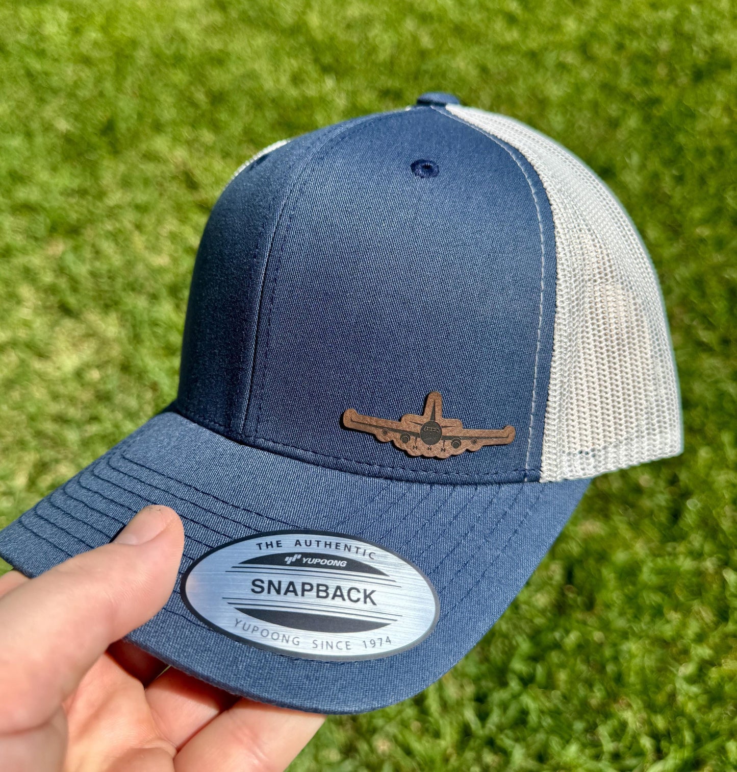 Jumbo Jet Airplane Hat Snapback Trucker – Engraved Patch Pilot Cap, Aviation Lover Gift, Travel Style Hat for Flight Enthusiasts