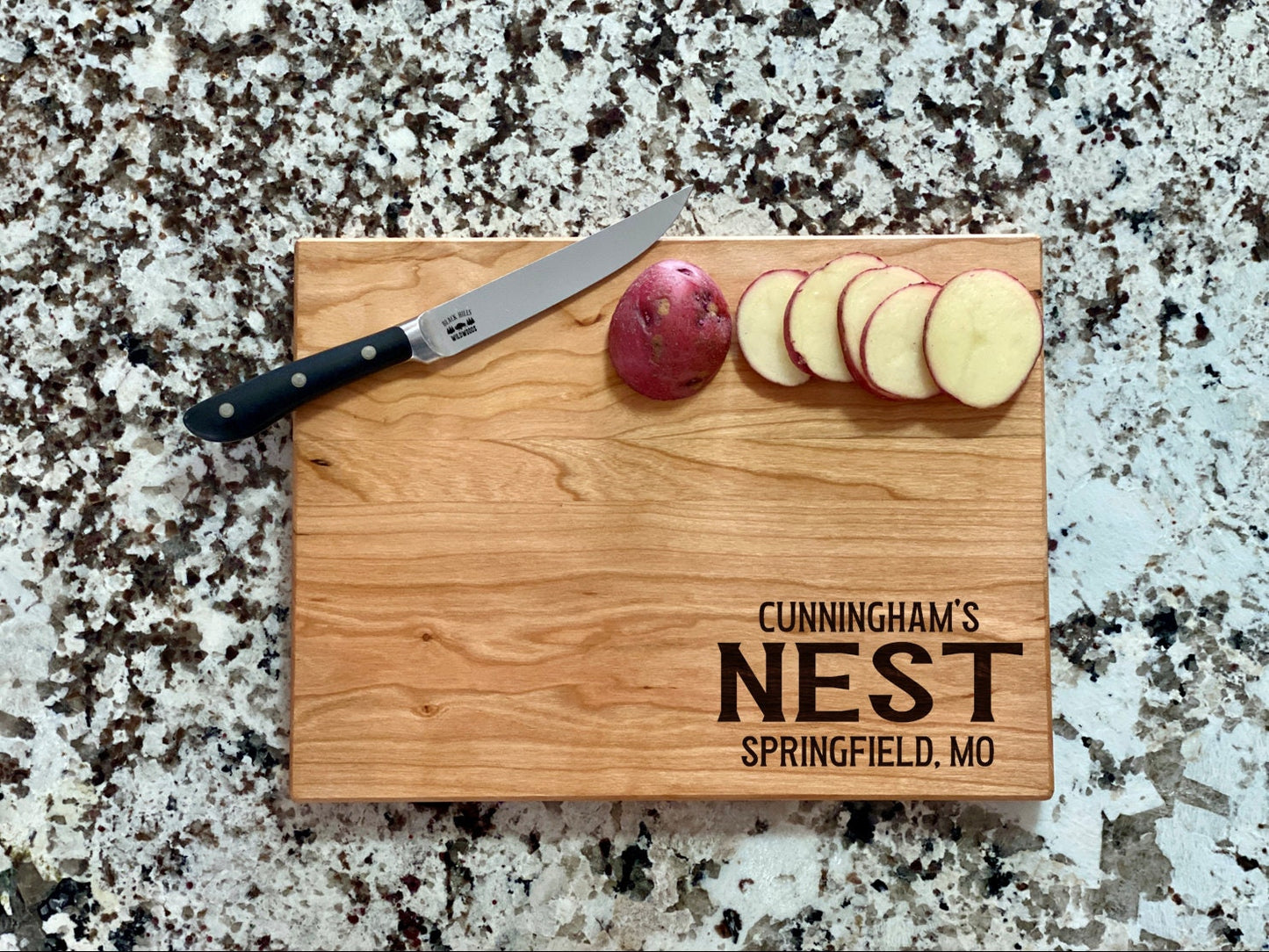 Personalized Nest Cutting Board | Welcome To Our Nest Charcuterie Board | Custom Serving Tray | Personalized Housewarming Gift