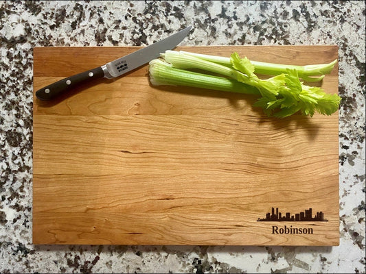 Denver Cutting Board |  Denver Skyline Charcuterie Board | Custom Serving Tray | Personalized Cityscape Gift | Colorado State Gift
