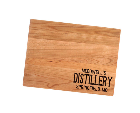 Personalized Distillery Cutting Board | Distillery Charcuterie Board | Custom Serving Tray | Personalized Brew Station Gift | Drink Tray