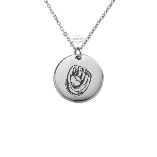 Baseball Glove Necklace – Gold or Silver Charm – Personalized Gift for Player, Coach, or Parent – Dainty Jewelry – Keychain Available