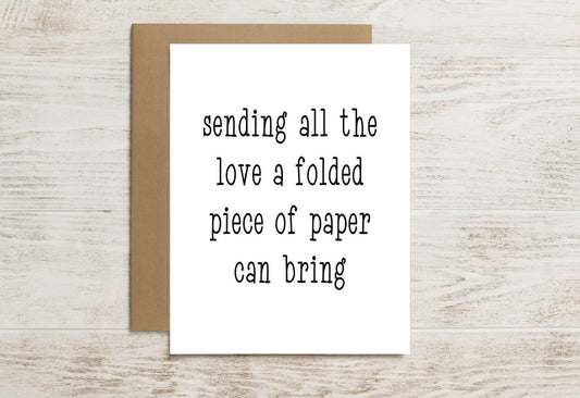 Sweet Greeting Card – All the Love Paper Can Possibly Hold