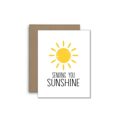 Sending You Sunshine – Bright & Cheerful Sun Greeting Card