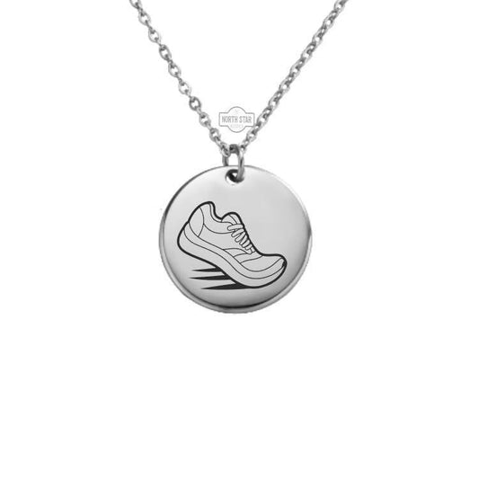 Running Shoes Necklace or Keychain – Personalized Gift for Runners in Gold or Silver, Athlete or Marathon Charm for Her or Him
