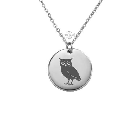 Burrowing Owl Necklace – Gold or Silver Bird Charm – Gift for Owl Lovers & Nature Fans – Personalized Jewelry – Keychain Available