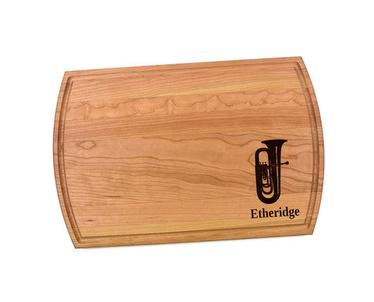 Tuba Cutting Board |  Instrument Player Charcuterie Board | Custom Serving Tray | Personalized Musician Gift | Music Gift