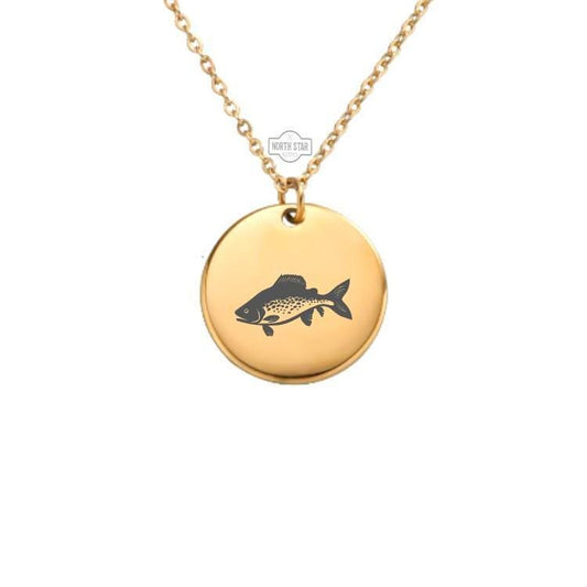 Trout Fish Necklace – Gold or Silver Fishing Charm – Personalized Gift for Angler or Nature Lover – Rustic Jewelry – Keychain Available