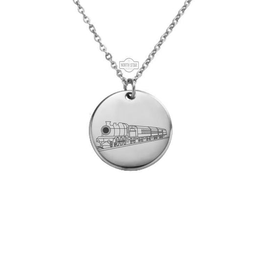 Train Necklace – Gold or Silver Locomotive Charm – Personalized Gift for Train Lovers or Kids – Dainty Jewelry – Keychain Available