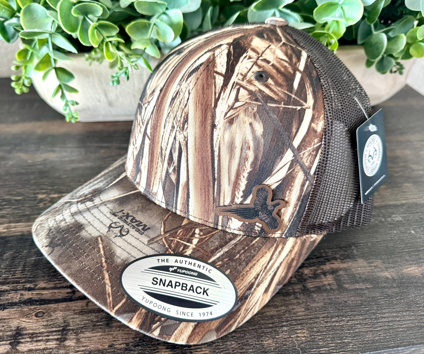 Pheasant  Trucker Hat – Engraved Game Bird Snapback Cap, Hunting Hat, Rustic Outdoorsman Gift, Upland Bird Hat