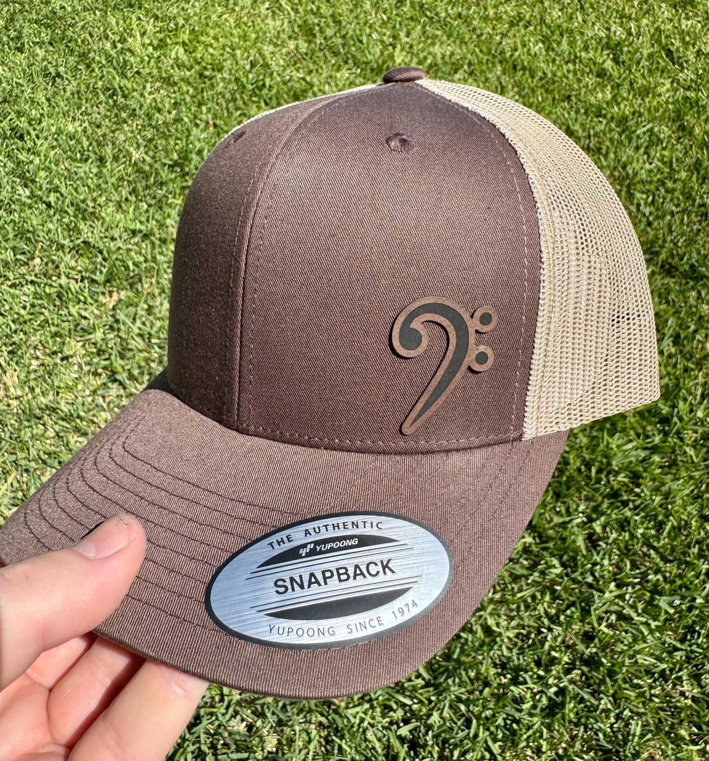 Bass Clef Hat – Music Snapback or Trucker Cap for Musicians, Bassists, and Music Teachers – Treble Clef's Cool Cousin Hat Gift