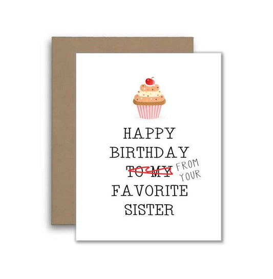 Happy Birthday Funny Card from Sister